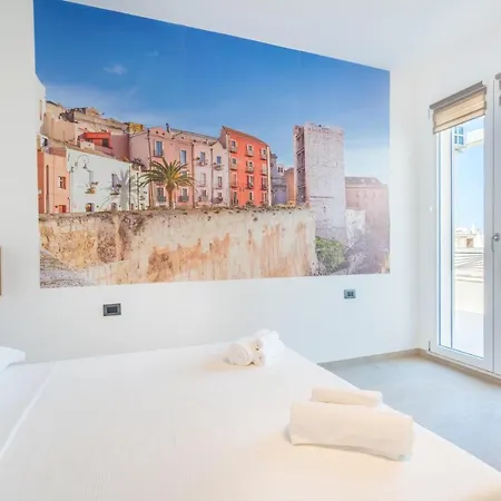 Sole E Mare - Terrazza - Wifi - Ac Lägenhet Cagliari